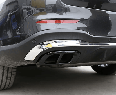Embouts échappement noirs Mercedes GLC W253 AMG - vue de profil - Becquet Voiture