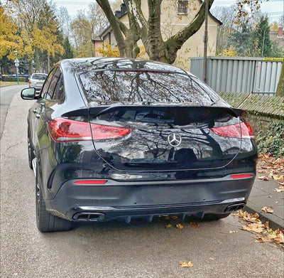 Embouts échappement noirs Mercedes GLE W167 AMG - vue de face - Becquet Voiture
