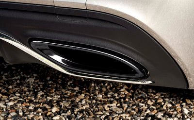 Embouts Échappement Performance Noir Mercedes GLC W253 C253 AMG - détail du montage - Becquet Voiture