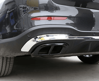 Embouts Échappement Performance Noir Mercedes GLC W253 C253 AMG - vue de profil - Becquet Voiture