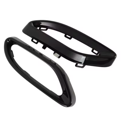 Embouts Échappement Performance Noirs Mercedes AMG Line 2014-2022 - installé sur véhicule - Becquet Voiture