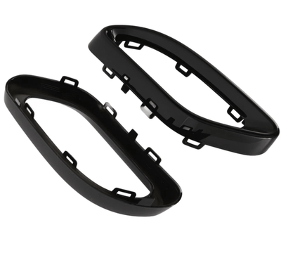 Embouts Échappement Performance Noirs Mercedes AMG Line 2014-2022 - vue de trois-quarts - Becquet Voiture