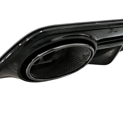 Embouts Echappement RS3 Noir 178mm Audi RS3 RS4 RS6 RS7 - vue de profil - Becquet Voiture