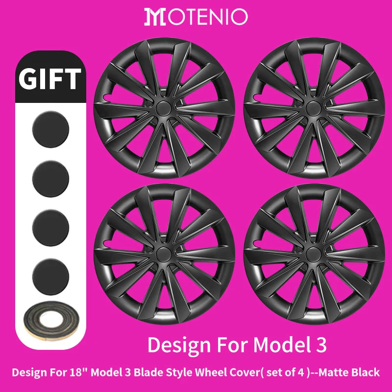 Enjoliveurs 18 Pouces Tesla Model 3 2017-2023 - détail du montage - Becquet Voiture