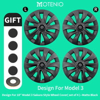 Enjoliveurs 18 Pouces Tesla Model 3 2017-2023 - en situation - Becquet Voiture