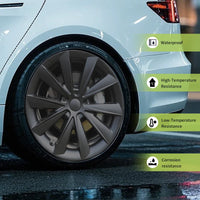 Enjoliveurs 18 Pouces Tesla Model 3 2017-2023 - installé sur véhicule - Becquet Voiture
