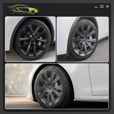 Enjoliveurs 18 Pouces Tesla Model 3 2017-2023 - vue de trois-quarts - Becquet Voiture