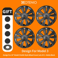 Enjoliveurs 18 Pouces Tesla Model 3 2017-2023 - vue rapprochée - Becquet Voiture