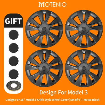 Enjoliveurs 18 Pouces Tesla Model 3 2017-2023 - vue rapprochée - Becquet Voiture