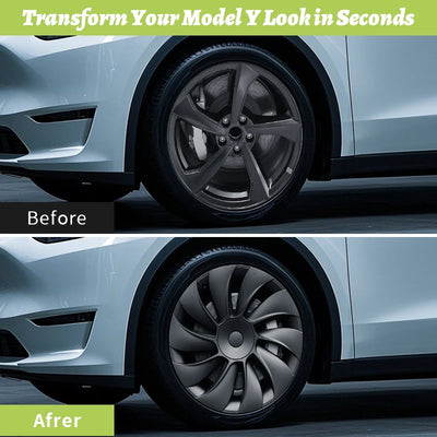 Enjoliveurs 19 Pouces Tesla Model Y Juniper 2025-2026 - vue arrière - Becquet Voiture