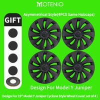 Enjoliveurs 19 Pouces Tesla Model Y Juniper 2025-2026 - vue de dessus - Becquet Voiture