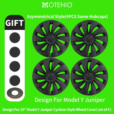 Enjoliveurs 19 Pouces Tesla Model Y Juniper 2025-2026 - vue de dessus - Becquet Voiture