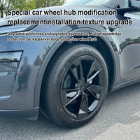 Enjoliveurs 19 Pouces Tesla Model Y Juniper 2025 - installé sur véhicule - Becquet Voiture