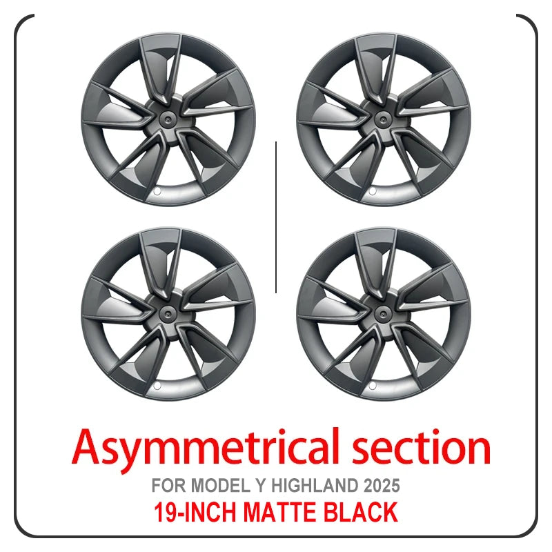 Enjoliveurs 19 Pouces Tesla Model Y Juniper 2025 - vue de dessus - Becquet Voiture