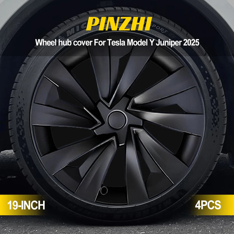 Enjoliveurs 19 Pouces Tesla Model Y Juniper 2025 - vue de face - Becquet Voiture
