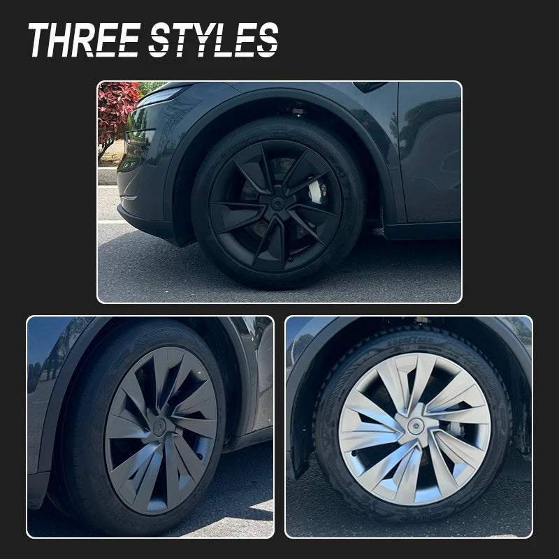 Enjoliveurs 19 Pouces Tesla Model Y Juniper 2025 - vue de trois-quarts - Becquet Voiture
