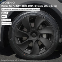 Enjoliveurs Style Cyclone Tesla Model Y 19 Pouces 2020-2024 - vue de face - Becquet Voiture