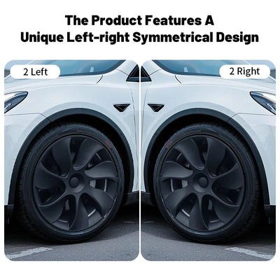 Enjoliveurs Style Cyclone Tesla Model Y 19 Pouces 2020-2024 - vue de trois-quarts - Becquet Voiture