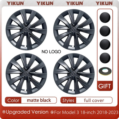 Enjoliveurs Tesla Model 3 18 Pouces 2018-2023 (Lot de 4) - vue rapprochée - Becquet Voiture