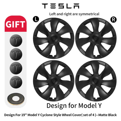Enjoliveurs Tesla Model Y 19 Pouces 2020-2024 (Lot de 4) - détail du montage - Becquet Voiture