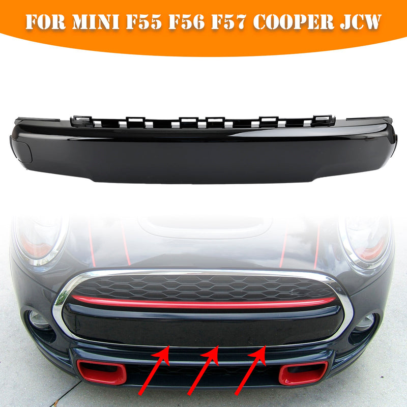 Ensemble Calandre Noire Cache-plaque MINI F55 Cooper S/SD 2014-2021 - en situation 3 - Becquet Voiture