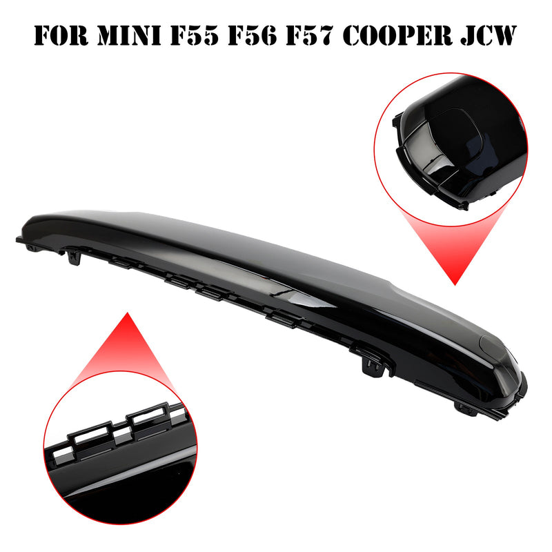 Ensemble Calandre Noire Cache-plaque MINI F55 Cooper S/SD 2014-2021 - vue de trois-quarts 3 - Becquet Voiture
