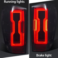 Ensemble de Feux Arrière LED Gauche et Droit pour Mazda BT50 2020-2023 - vue de dessus - Becquet Voiture