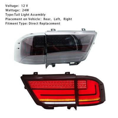 Ensemble de Feux Arrière LED Gauche et Droit pour Toyota Land Cruiser LC300 2021-2023 - détail du montage - Becquet Voiture