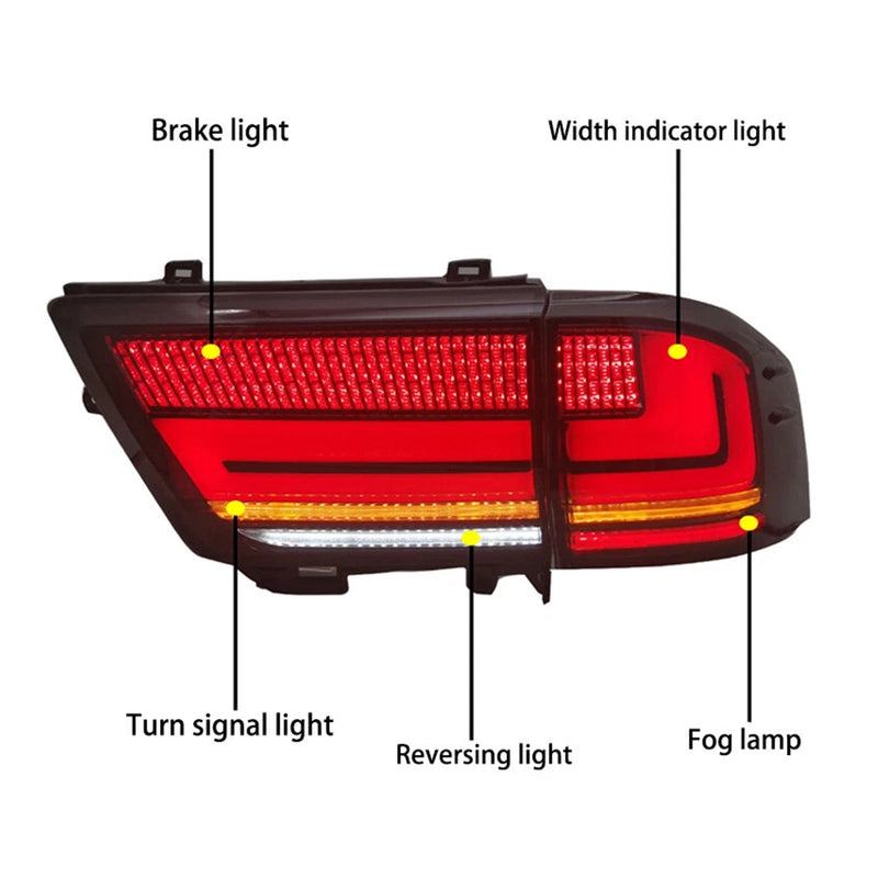 Ensemble de Feux Arrière LED Gauche et Droit pour Toyota Land Cruiser LC300 2021-2023 - vue de face 2 - Becquet Voiture