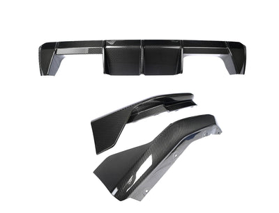 Ensemble Diffuseurs MP Fibre Carbone BMW G80 G82 - vue de face - Becquet Voiture