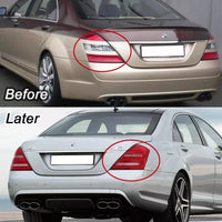 LED-Rückleuchten-Set Mercedes S-Klasse W221 (2006–2009) - Rückansicht - Becquet Voiture
