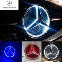 Étoile logo Mercedes lumineux calandre - vue de face - Becquet Voiture