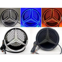 Étoile logo Mercedes lumineux calandre - vue de profil - Becquet Voiture