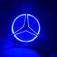 Étoile logo Mercedes lumineux calandre - vue de trois-quarts - Becquet Voiture