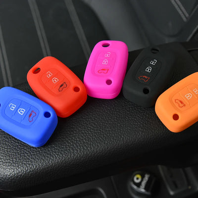 Etui Silicone Cle Smart Fortwo Forfour 451 453 - packshot studio - Becquet Voiture