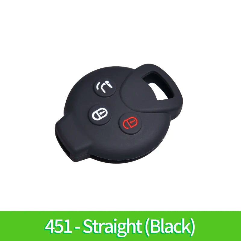 Etui Silicone Cle Smart Fortwo Forfour 451 453 - vue de profil 3 - Becquet Voiture