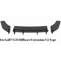Extension de Diffuseur Arrière Volkswagen Golf 7 GTI - installé sur véhicule - Becquet Voiture