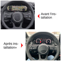 Extension palette au volant Audi A3 A4 A5 S3 S4 S5 TT TTS - installé sur véhicule - Becquet Voiture