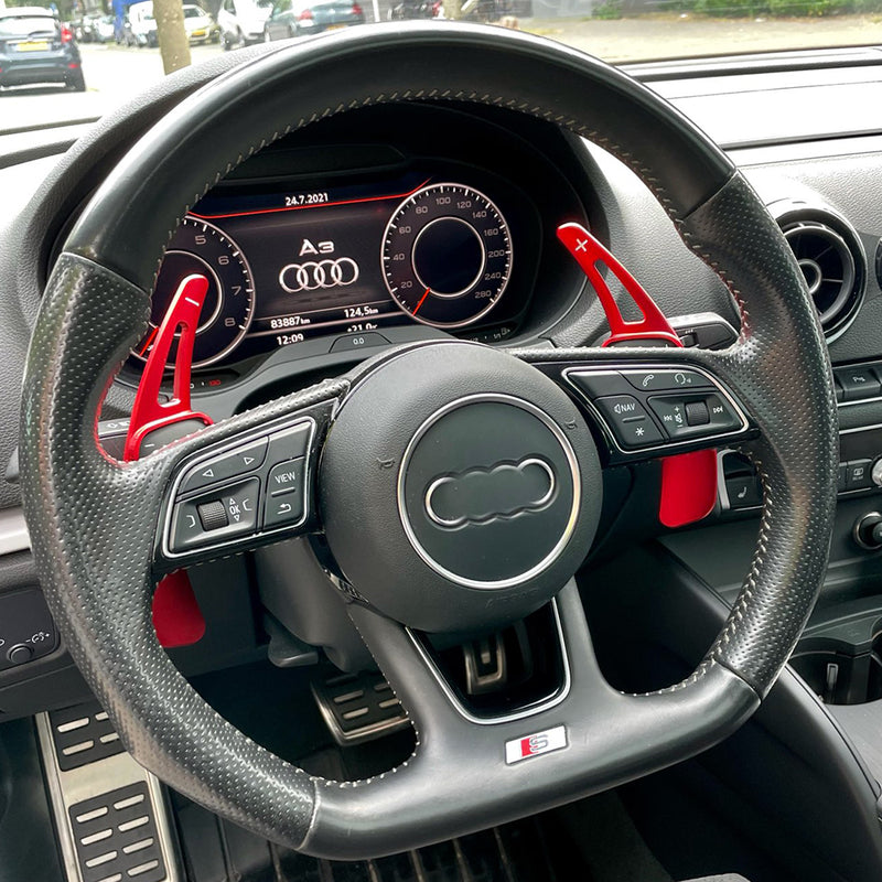 Extension palette au volant Audi A3 A4 A5 S3 S4 S5 TT TTS - vue arrière - Becquet Voiture