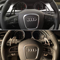 Extension palette au volant Audi aluminium - vue arrière - Becquet Voiture