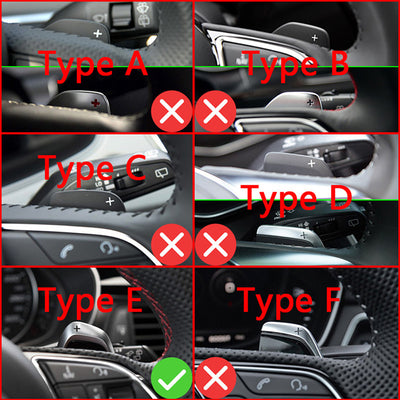 Extension palette au volant Audi RS3 RS4 RS5 RS6 - Garantie 1 an - vue arrière - Becquet Voiture