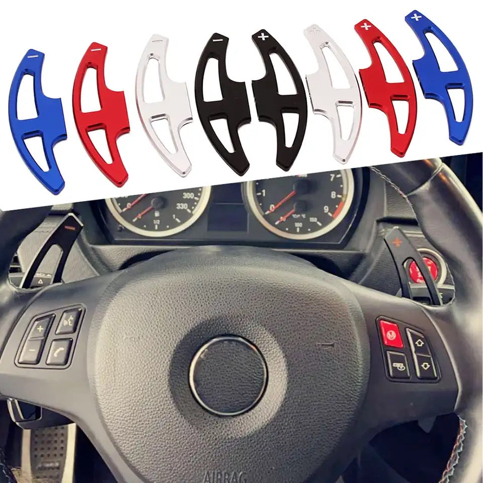 Extension palette au volant BMW E90 E92 - vue de face - Becquet Voiture