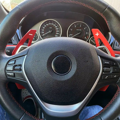 Extension palette au volant BMW Série - vue de profil - Becquet Voiture