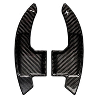 Extension palette au volant carbone Ford mustang - vue de profil - Becquet Voiture