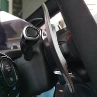 Extension palette au volant Carbone Mercedes Classe A45S W177 - vue de profil - Becquet Voiture