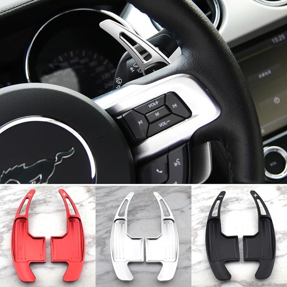 Extension palette au volant Ford Mustang - vue de face - Becquet Voiture