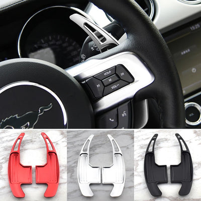 Extension palette au volant Ford Mustang - vue de face - Becquet Voiture