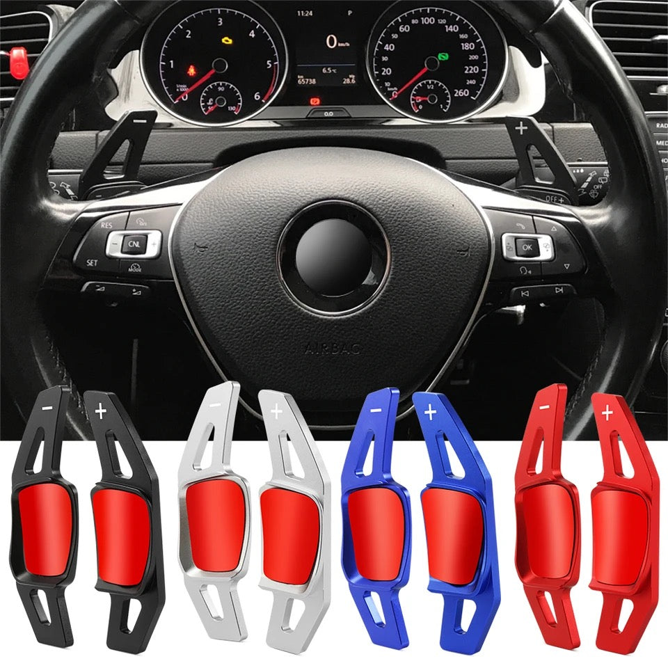 Extension palette au volant Golf 8 - vue de face - Becquet Voiture