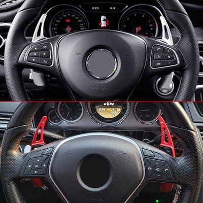 Extension palette au volant Mercedes Benz - vue de profil - Becquet Voiture