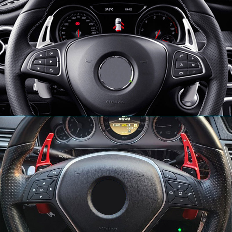 Extension palette au volant Mercedes Benz - vue de profil - Becquet Voiture
